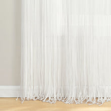 Load image into Gallery viewer, Boho Macrame Leaf Cotton Window Curtain
