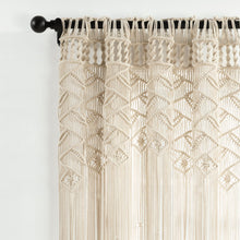 Load image into Gallery viewer, Boho Macrame Leaf Cotton Window Curtain
