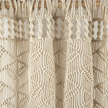 Cargar imagen en el visor de la galería, Boho Macrame Leaf Cotton Window Curtain
