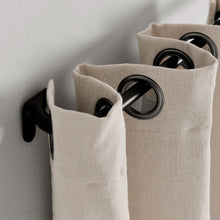 Cargar imagen en el visor de la galería, Insulated Grommet Blackout Faux Linen Window Curtain Panel
