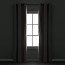 Carregar imagem no visualizador da galeria, Insulated Grommet Blackout Faux Linen Window Curtain Panel
