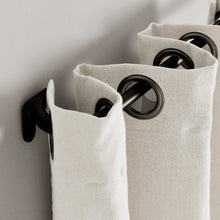 Load image into Gallery viewer, Insulated Grommet Blackout Faux Linen Window Curtain Panel
