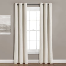 Cargar imagen en el visor de la galería, Insulated Grommet Blackout Faux Linen Window Curtain Panel
