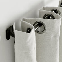 Load image into Gallery viewer, Insulated Grommet Blackout Faux Linen Window Curtain Panel
