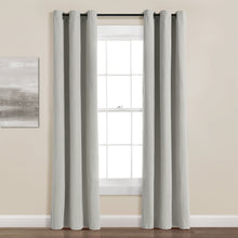 Load image into Gallery viewer, Insulated Grommet Blackout Faux Linen Window Curtain Panel
