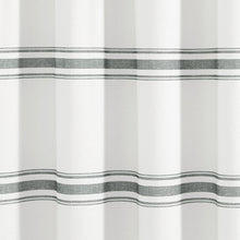 Load image into Gallery viewer, Farmhouse Stripe 100% Cotton Shower Curtain
