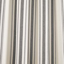 Load image into Gallery viewer, Farmhouse Stripe Yarn Dyed Recycled Cotton Blend Window Curtain Panel Set
