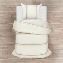 Cargar imagen en el visor de la galería, Farmhouse Stripe 100% Cotton Duvet Cover Set
