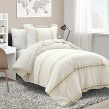 Carregar imagem no visualizador da galeria, Farmhouse Stripe 100% Cotton Duvet Cover Set
