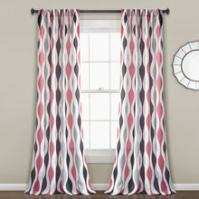 Carregar imagem no visualizador da galeria, Mid Century Geo Light Filtering Window Curtain Panel Set
