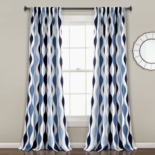 Carregar imagem no visualizador da galeria, Mid Century Geo Light Filtering Window Curtain Panel Set
