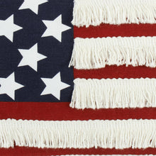 Carregar imagem no visualizador da galeria, American Flag Fringe Decorative Pillow
