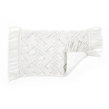 Load image into Gallery viewer, Studio Chevron Macrame Decorative Pillow Cover
