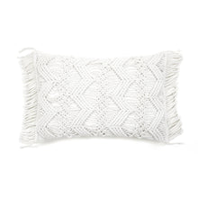 Load image into Gallery viewer, Studio Chevron Macrame Decorative Pillow Cover
