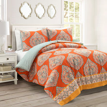 Cargar imagen en el visor de la galería, Harley Reversible Cotton Duvet Cover 3 Piece Set
