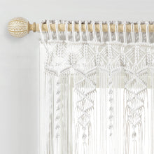 Load image into Gallery viewer, Boho Macrame Textured Cotton Valance
