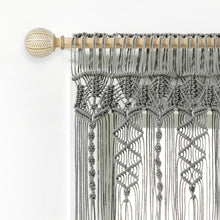 Load image into Gallery viewer, Boho Macrame Textured Cotton Valance
