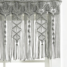 Load image into Gallery viewer, Boho Macrame Textured Cotton Valance
