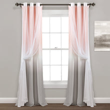 Load image into Gallery viewer, Umbre Fiesta Sheer/Light Filtering Window Curtain Panel
