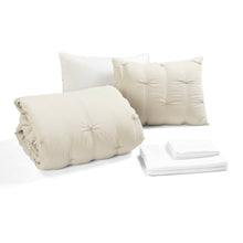 Cargar imagen en el visor de la galería, Ravello Pintuck Reversible Comforter Bed In A Bag
