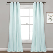 Load image into Gallery viewer, Cottage Polka Dot Sheer Window Curtain Panel Set
