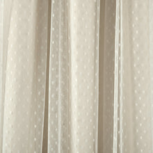 Load image into Gallery viewer, Cottage Polka Dot Sheer Window Curtain Panel Set
