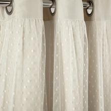 Carregar imagem no visualizador da galeria, Cottage Polka Dot Sheer Window Curtain Panel Set
