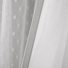 Cargar imagen en el visor de la galería, Cottage Polka Dot Sheer Window Curtain Panel Set
