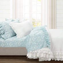 Load image into Gallery viewer, Ella Ruffle Lace 3 Piece Comforter Set
