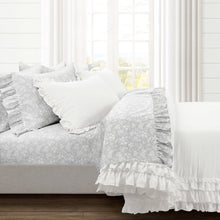 Load image into Gallery viewer, Ella Ruffle Lace 3 Piece Comforter Set
