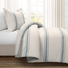 Load image into Gallery viewer, Farmhouse Stripe Reversible Comforter Set
