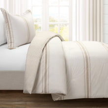 Load image into Gallery viewer, Farmhouse Stripe Reversible Comforter Set
