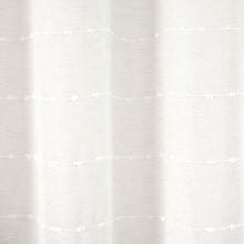 Cargar imagen en el visor de la galería, Farmhouse Textured Sheer With Peva Lining Shower Curtain Set
