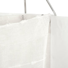 Cargar imagen en el visor de la galería, Farmhouse Textured Sheer With Peva Lining Shower Curtain Set
