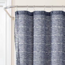 Cargar imagen en el visor de la galería, Farmhouse Textured Sheer With Peva Lining Shower Curtain Set
