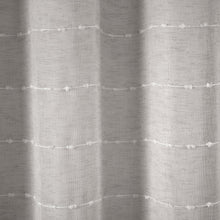 Load image into Gallery viewer, Farmhouse Textured Sheer With Peva Lining Shower Curtain Set
