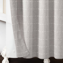 Load image into Gallery viewer, Farmhouse Textured Sheer With Peva Lining Shower Curtain Set
