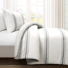 Load image into Gallery viewer, Farmhouse Stripe Reversible Comforter Set
