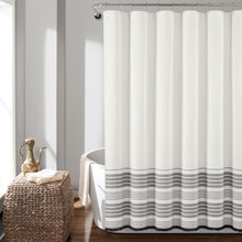 Carregar imagem no visualizador da galeria, Nantucket Yarn Dyed Tassel Fringe Shower Curtain
