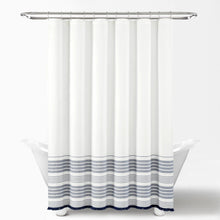 Carregar imagem no visualizador da galeria, Nantucket Yarn Dyed Tassel Fringe Shower Curtain
