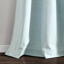 Cargar imagen en el visor de la galería, Farmhouse Button Stripe Yarn Dyed Woven Cotton Blend Window Curtain Panel Set
