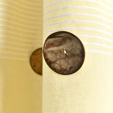 Cargar imagen en el visor de la galería, Farmhouse Button Stripe Yarn Dyed Woven Cotton Blend Window Curtain Panel Set
