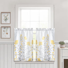 Load image into Gallery viewer, Aprile Faux Linen Kitchen Window Tiers Set
