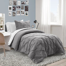 Load image into Gallery viewer, Ravello Pintuck Reversible Comforter Bed In A Bag
