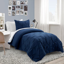 Load image into Gallery viewer, Ravello Pintuck Reversible Comforter Bed In A Bag
