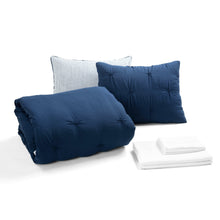 Cargar imagen en el visor de la galería, Ravello Pintuck Reversible Comforter Bed In A Bag
