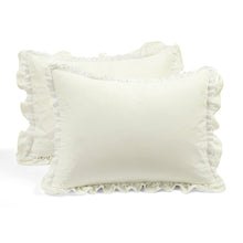 Load image into Gallery viewer, Ella Ruffle Lace 3 Piece Comforter Set
