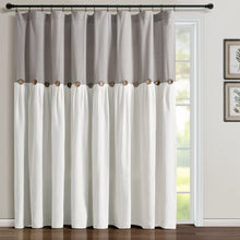 Carregar imagem no visualizador da galeria, Linen Button Window Curtain Panel
