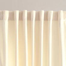 Cargar imagen en el visor de la galería, Prima Velvet Solid Back Tab Rod Pocket Light Filtering Window Curtain Panel Set
