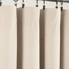 Cargar imagen en el visor de la galería, Linen Button Lined 100% Blackout Window Curtain Panel
